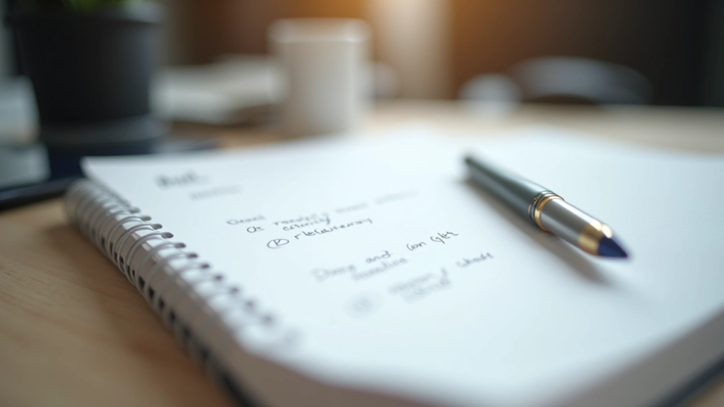 Notesblok med notater